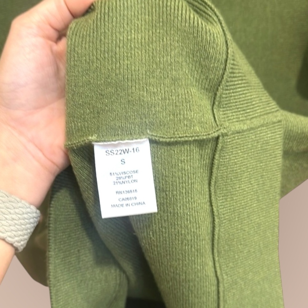 NWT Stiches and Stripes Green Sweater Dress - Picture 5 of 6